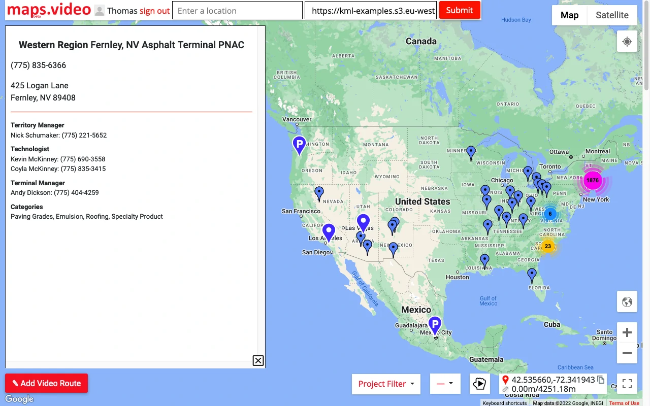 Display KML and KMZ layers on the map to help you do your work