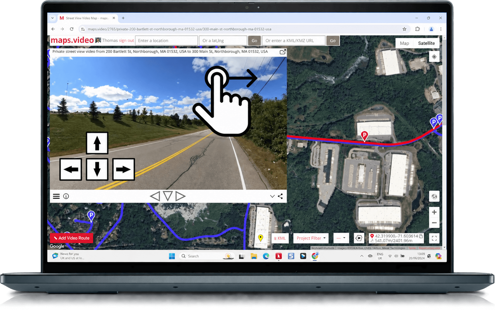 Play GoPro videos directly from your hard drive with no loss of quality and the position always displayed on the map.