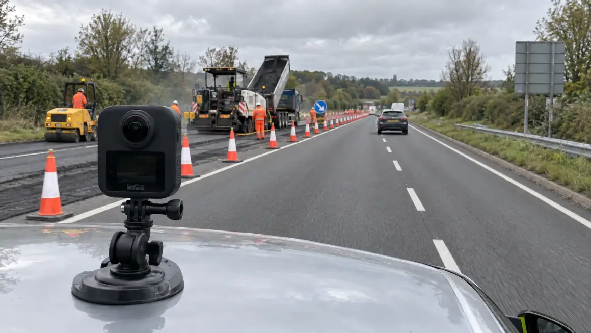 Highway Maintenance GPS Mapping with GoPro