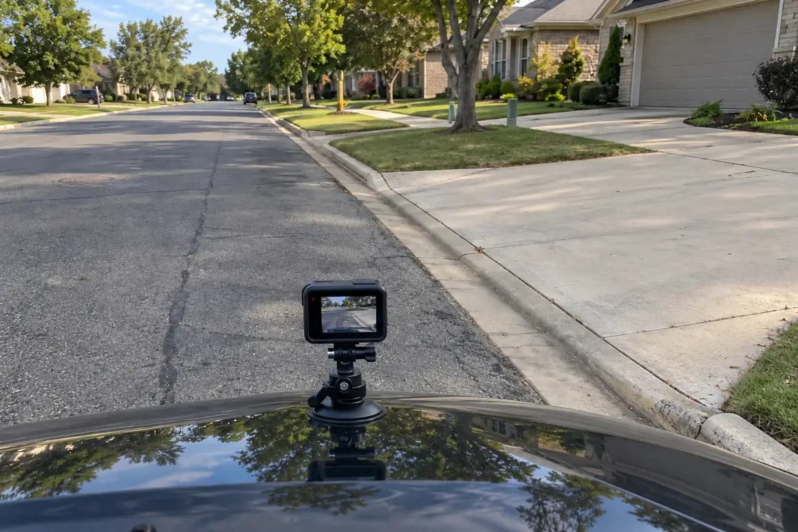 Driveway and Curb Condition Audit GPS Mapping with GoPro