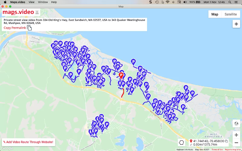 Sandwich, Cape Cod Road Survey Example